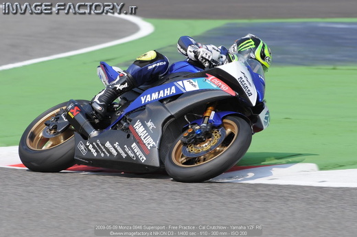 2009-05-09 Monza 0846 Supersport - Free Practice - Cal Crutchlow - Yamaha YZF R6